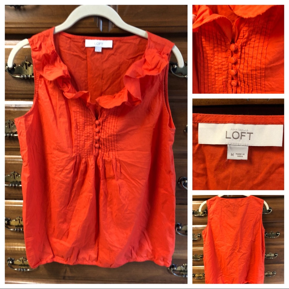 2/$15 or 3/$20 LOFT Ruffled Top